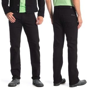 7 For All Mankind Black Straight Jeans size 31